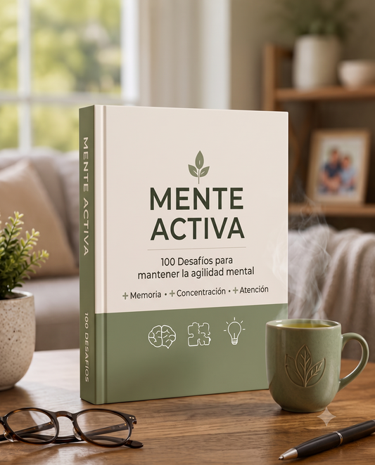 🧠Mente Activa: 100 desafíos de agilidad mental + 4 Regalos🌿